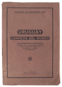 1928 Olympic Games Report Book Published In 1931 From Andres Mazzali Estate (Letter of Provenance)